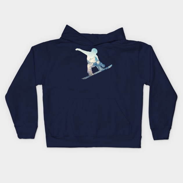 Snowboard 8 Kids Hoodie by nuijten